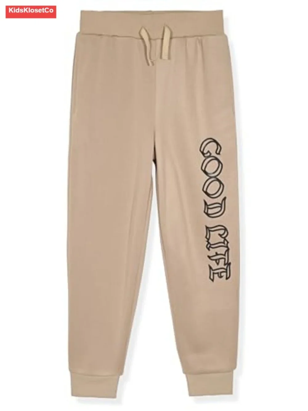 4 Piece Boys Matching Jogger Outfit Set with Graphic Tees & Cargo Pants